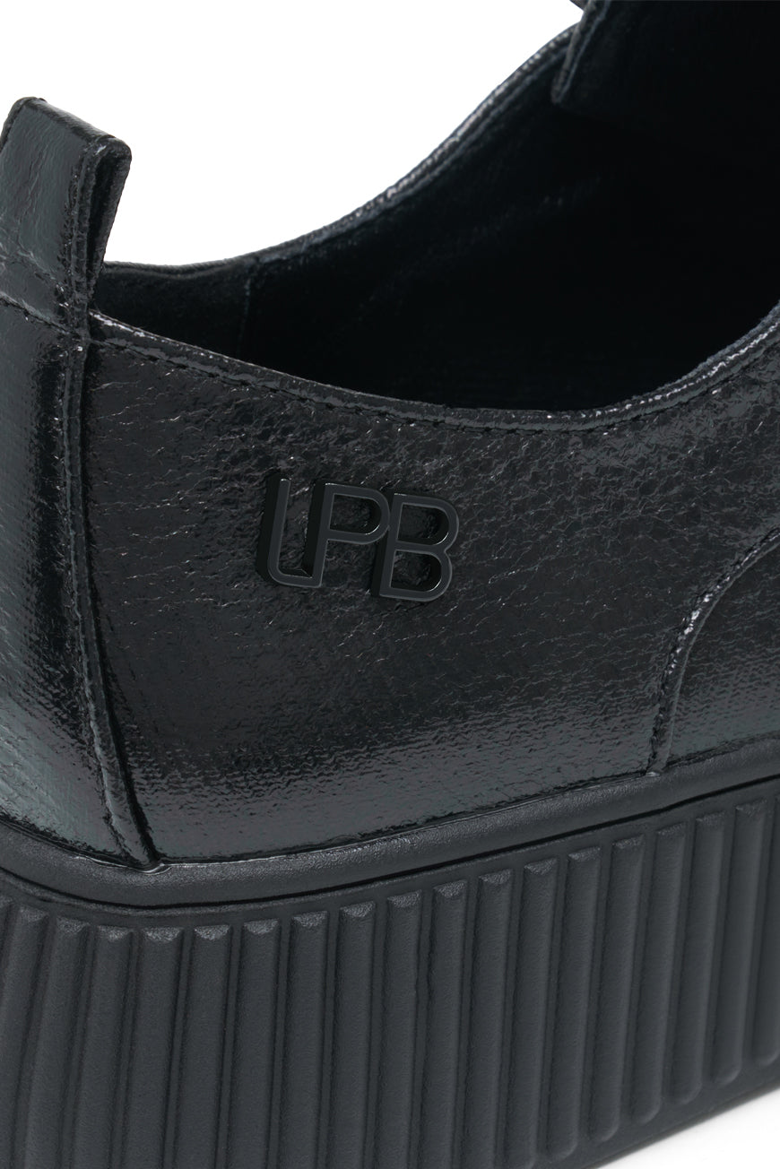 DERBIES PELINE NOIR NAPLACK