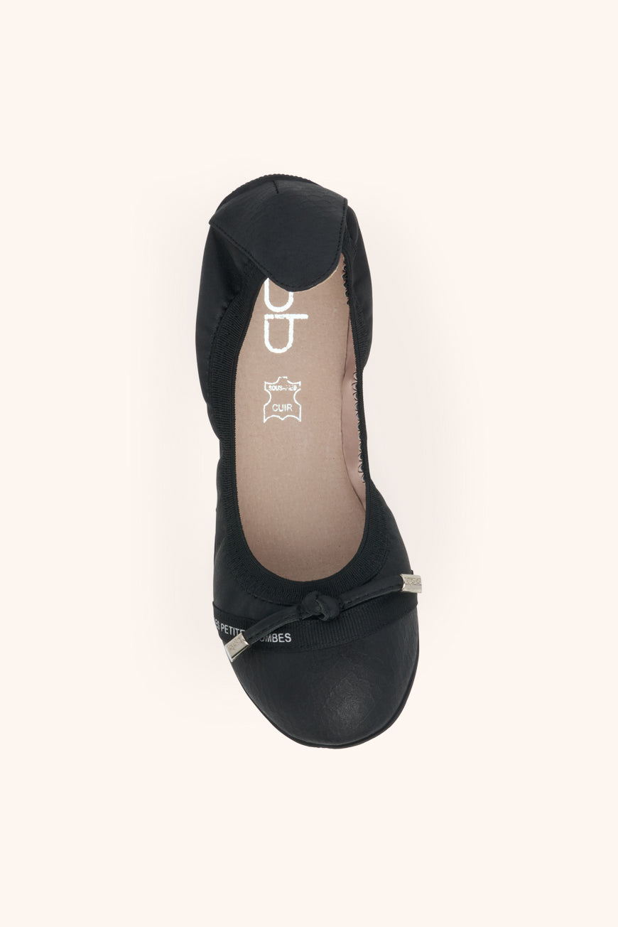 BALLERINES JELINIA NOIR METAL