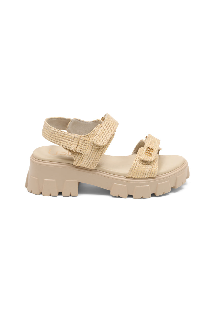 COMPENSEES NELL BEIGE RAPHIA