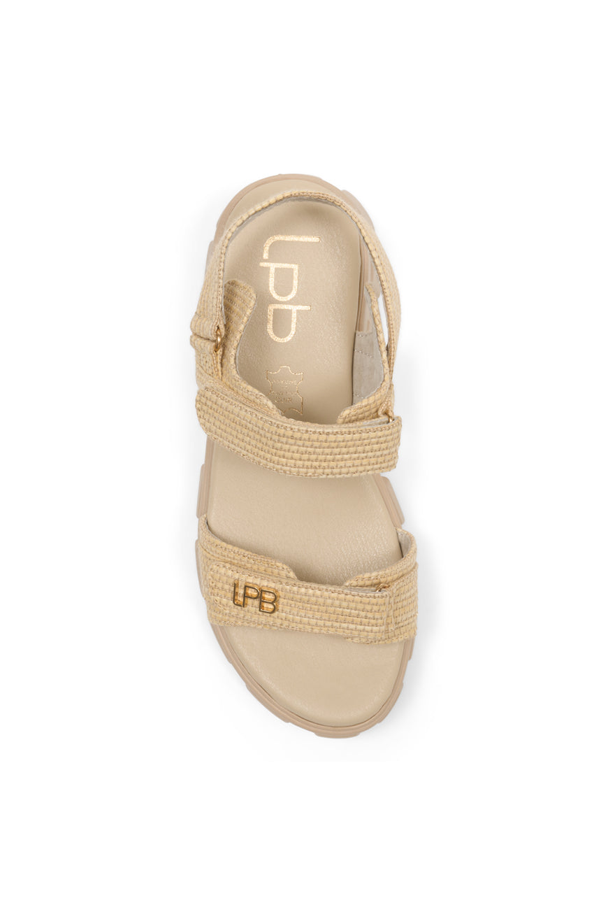 COMPENSEES NELL BEIGE RAPHIA
