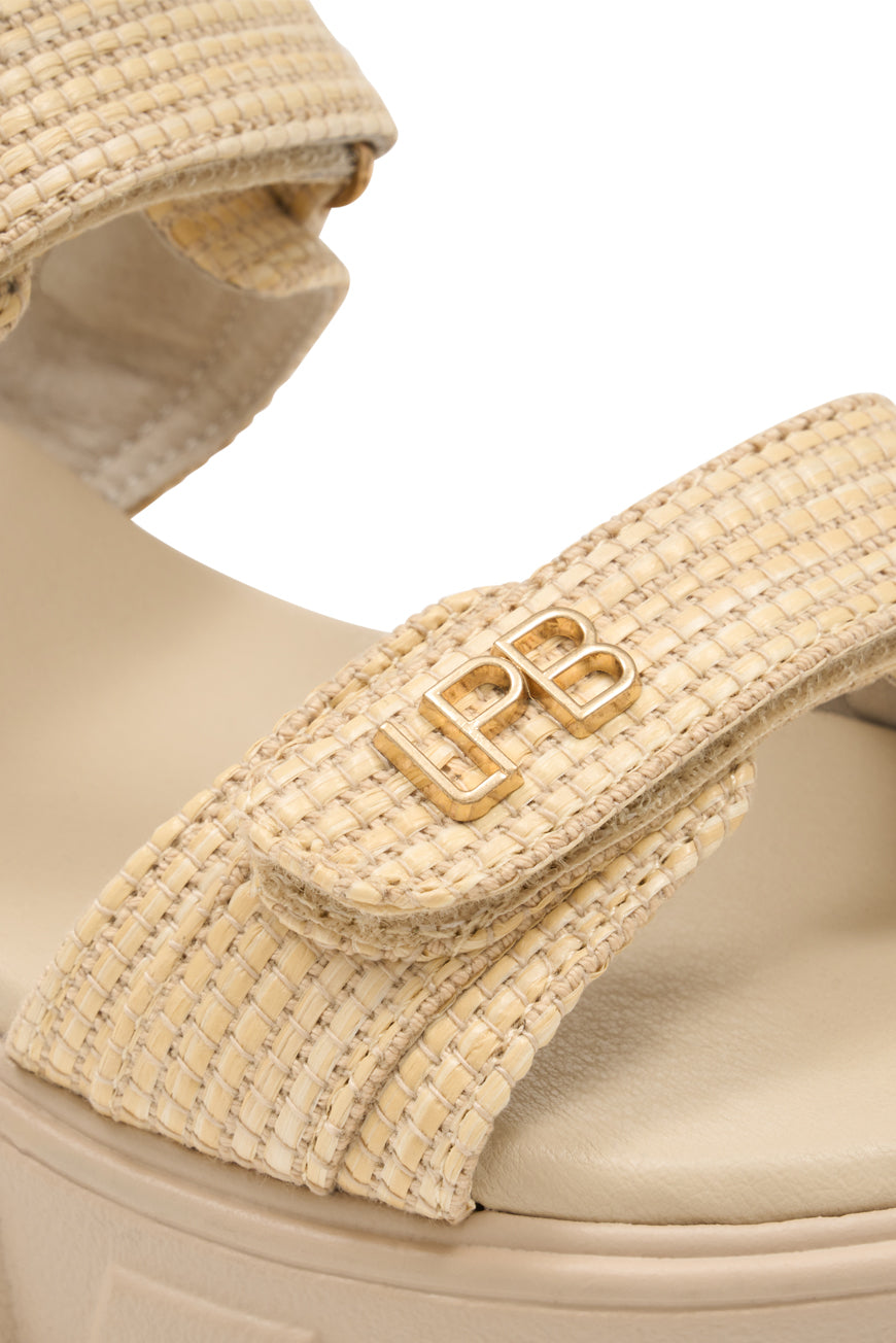 COMPENSEES NELL BEIGE RAPHIA
