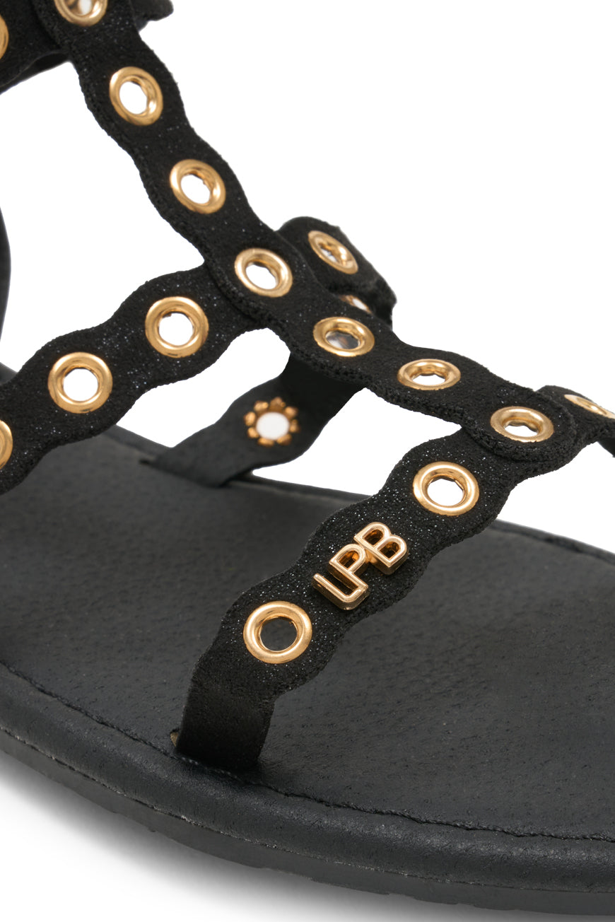 SANDALES NOURIA NOIR FOIL