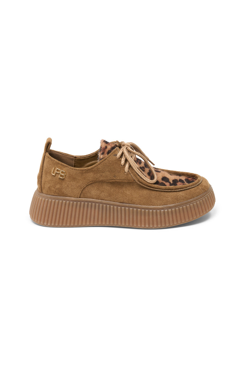 DERBIES PELINE CAMEL / BEIGE LEO