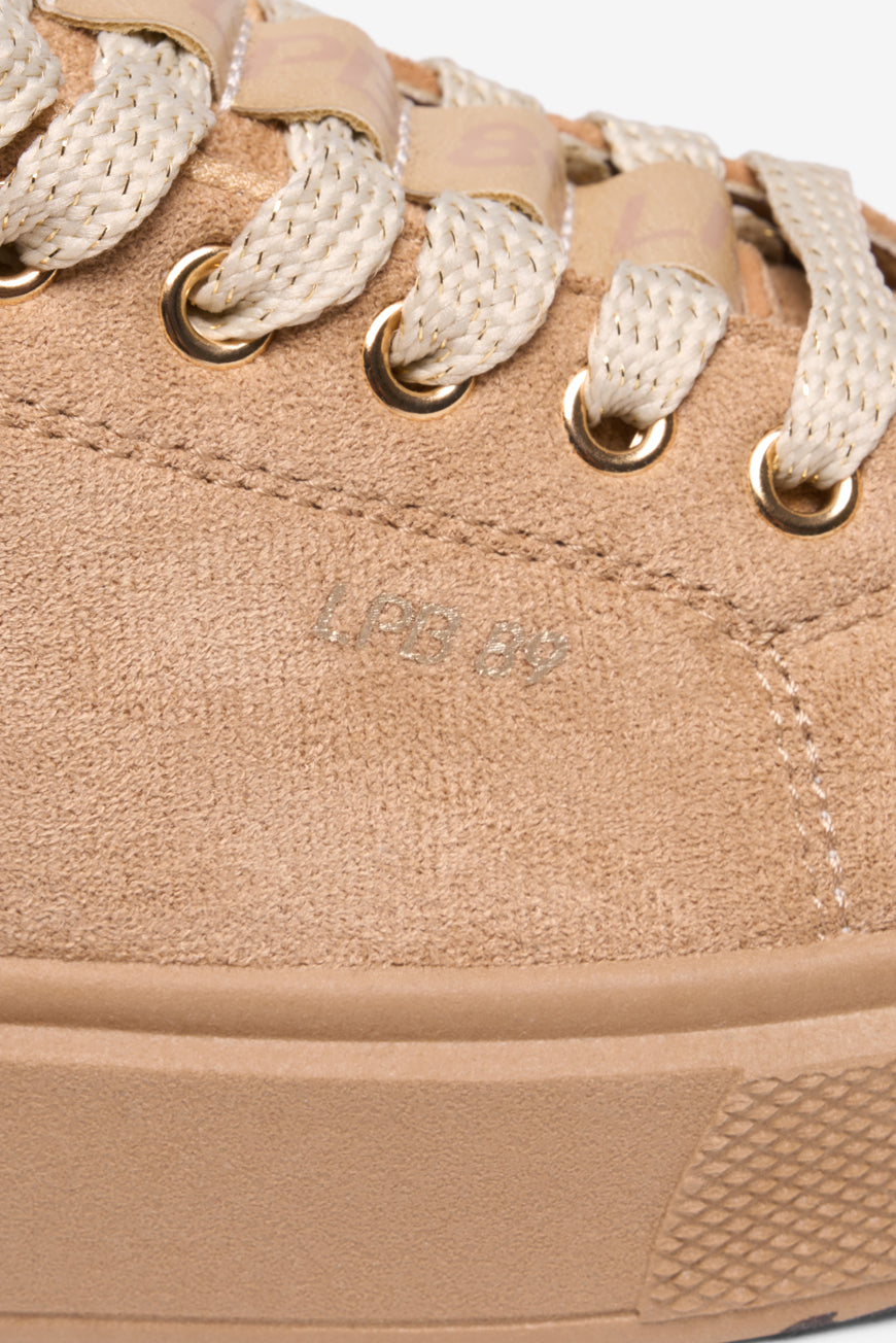 BASKETS MANON TAUPE SUEDINE