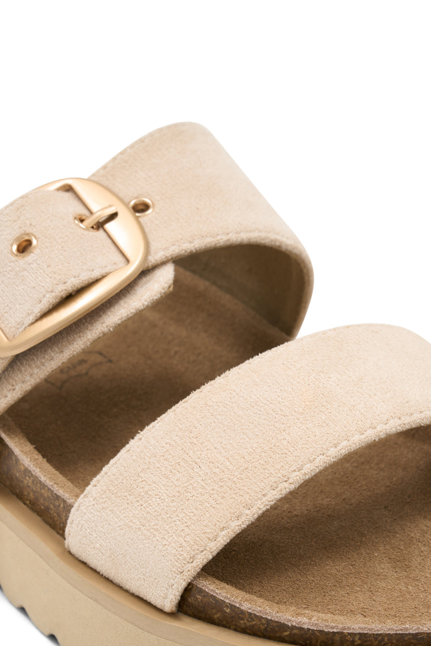 COMPENSEES NOELLANIE BEIGE SUEDINE