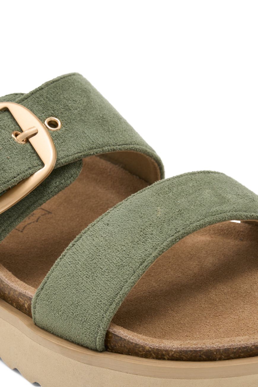 COMPENSEES NOELLANIE KAKI SUEDINE
