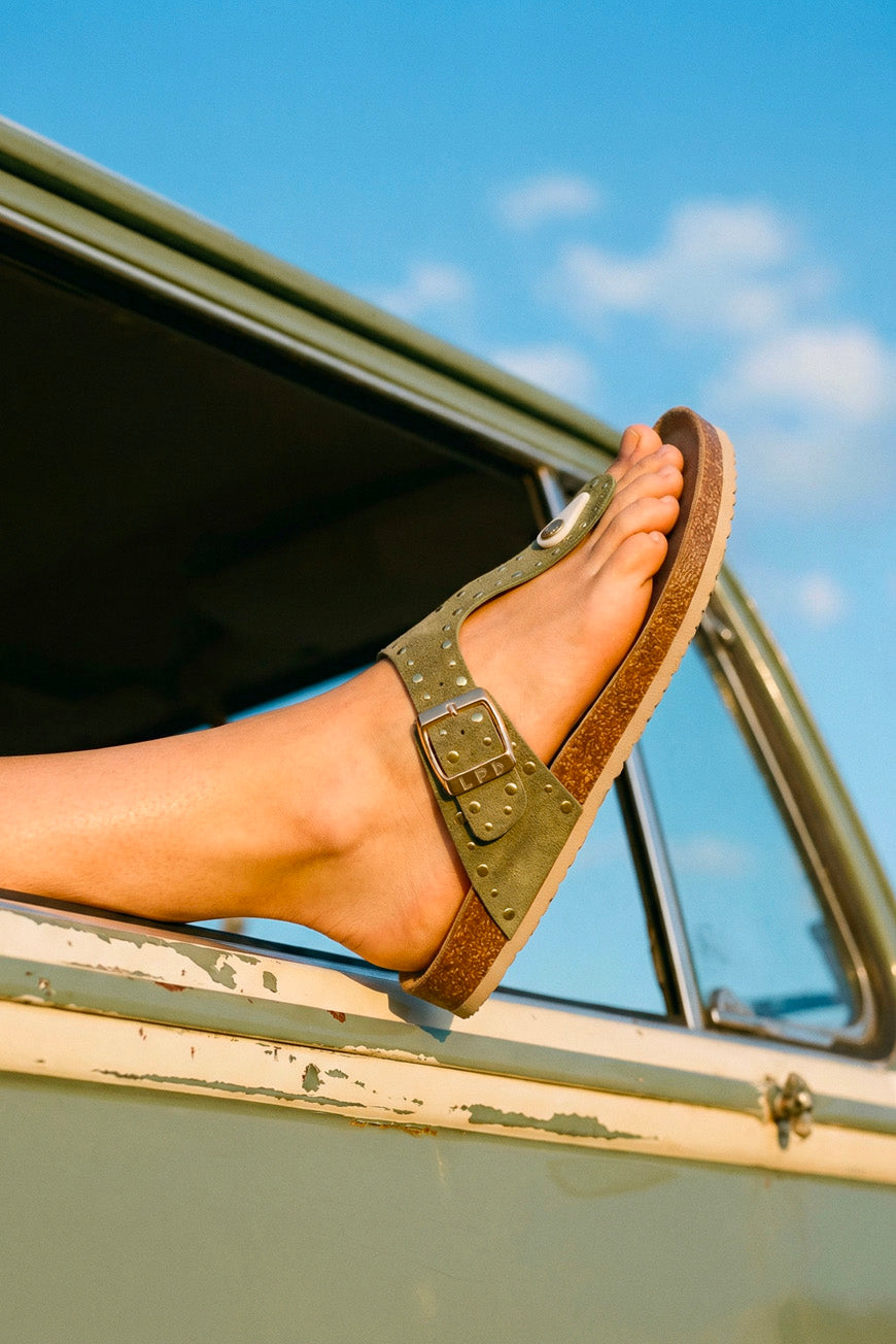 TONGS NAIRA KAKI SUEDINE