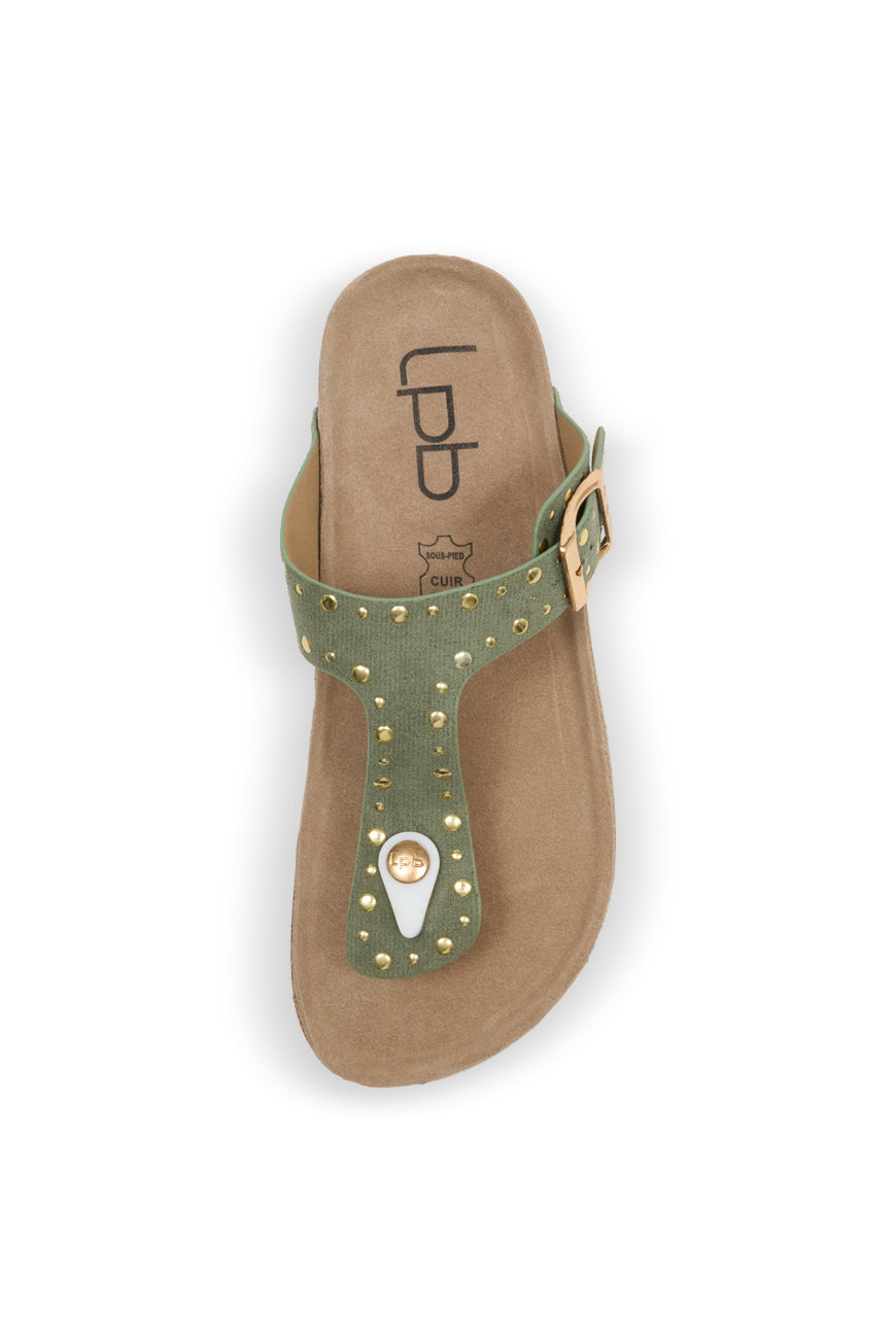TONGS NAIRA KAKI SUEDINE