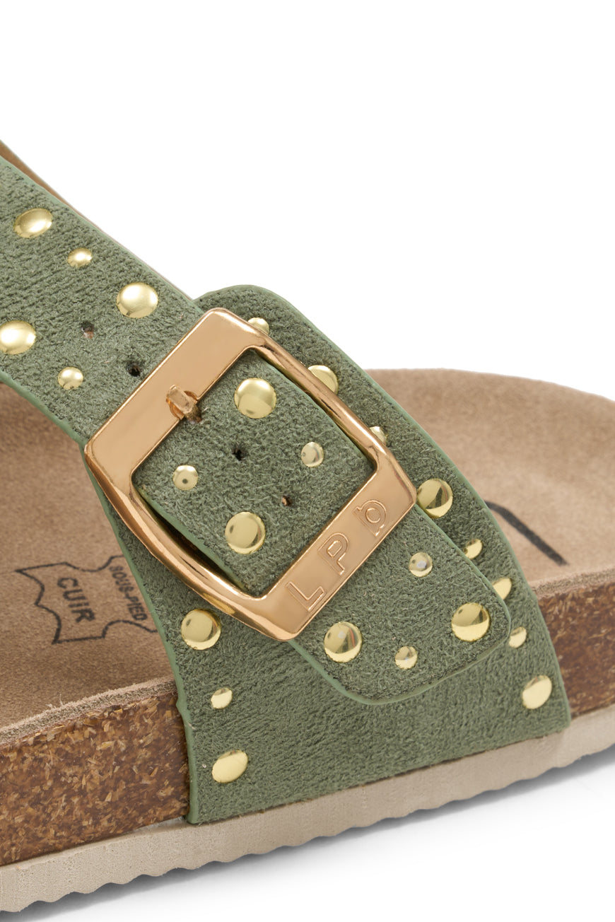 TONGS NAIRA KAKI SUEDINE