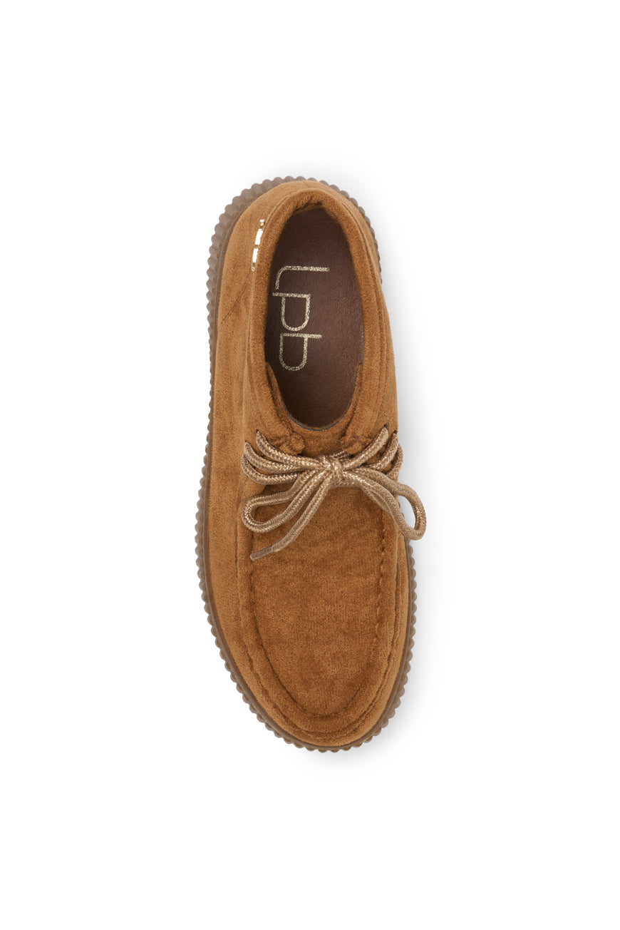 DERBIES PIPER MIEL SUEDINE