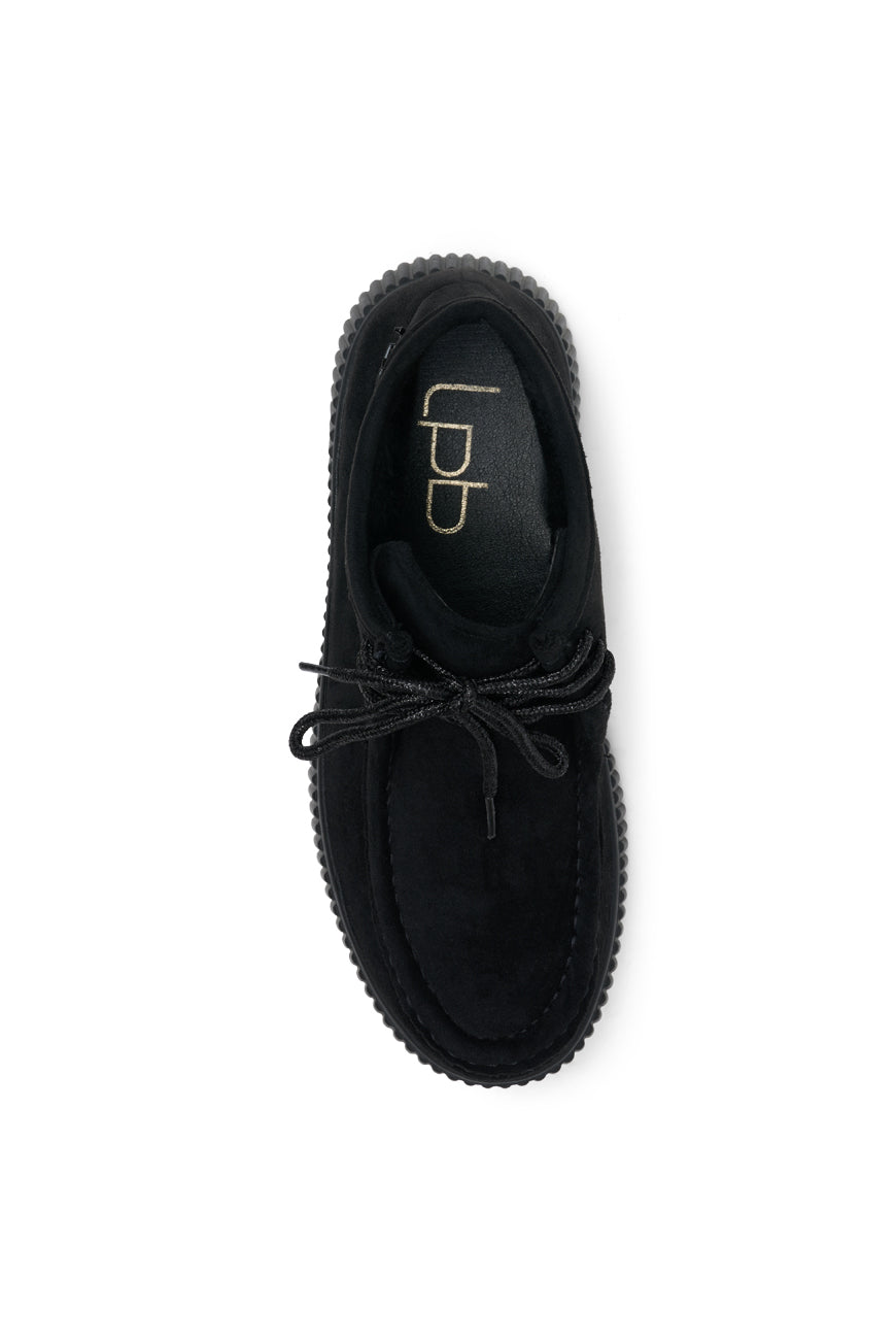 DERBIES PIPER NOIR SUEDINE