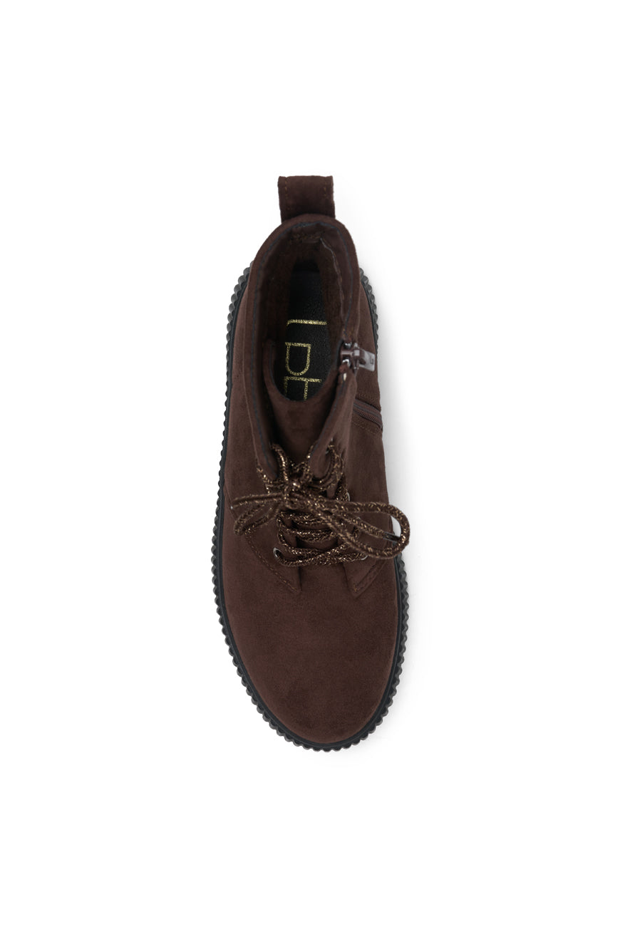 BOTTINES POMELINE CHOCO SUEDINE