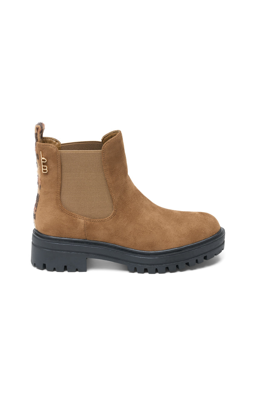 BOTTINES PAVINA CAMEL SUEDINE