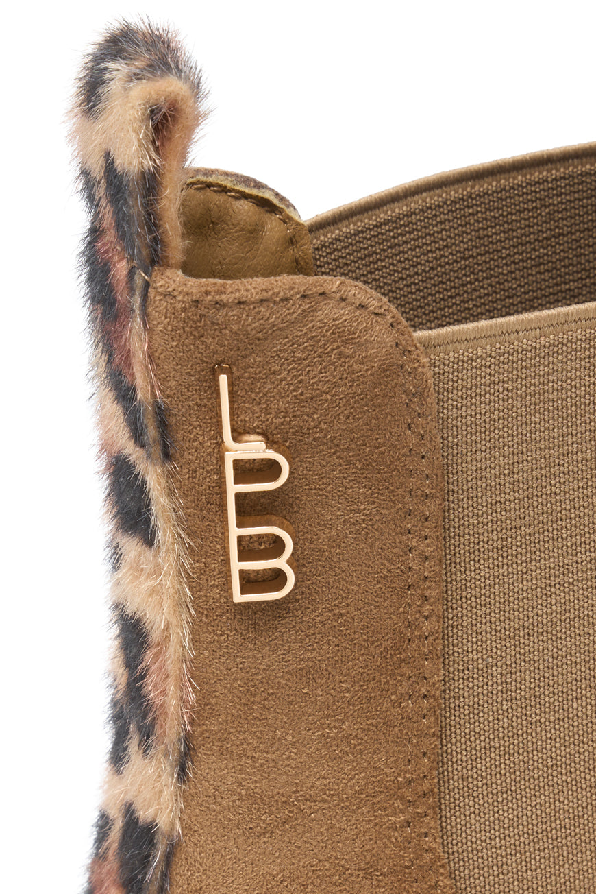 BOTTINES PAVINA CAMEL SUEDINE