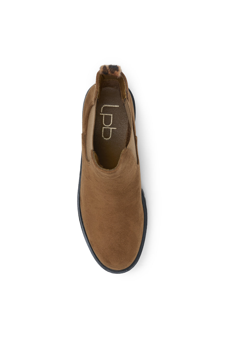 BOTTINES PAVINA CAMEL SUEDINE