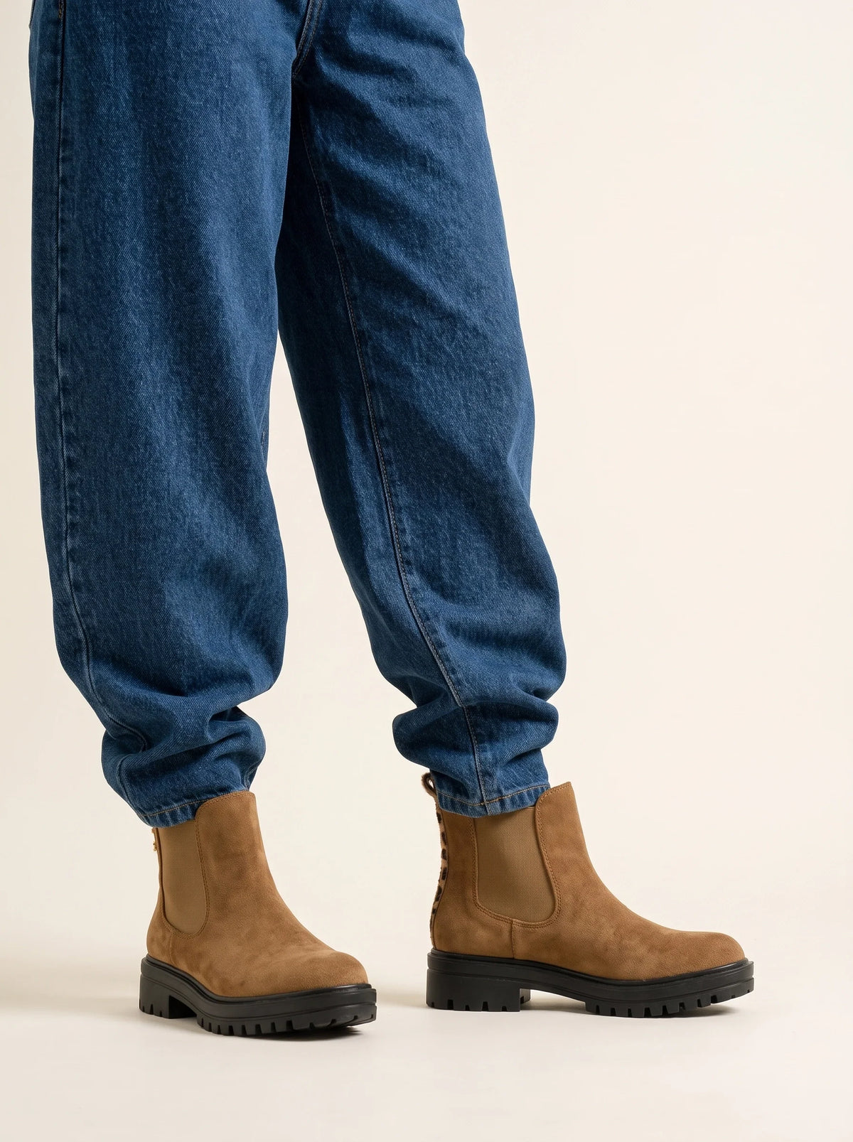 BOTTINES PAVINA CAMEL SUEDINE