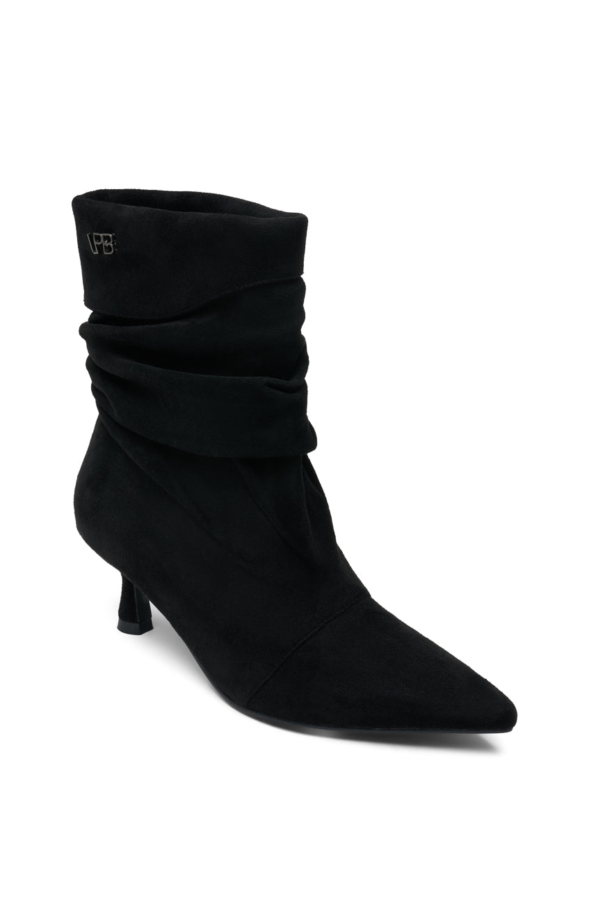 BOTTINES PAULIANA NOIR SUEDINE