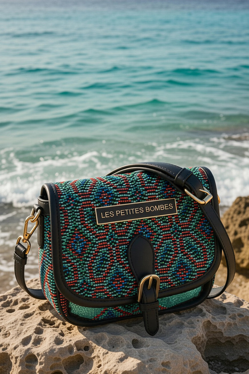 SAC BANDOULIERE MARGERY ETHNIC / TURQUOISE