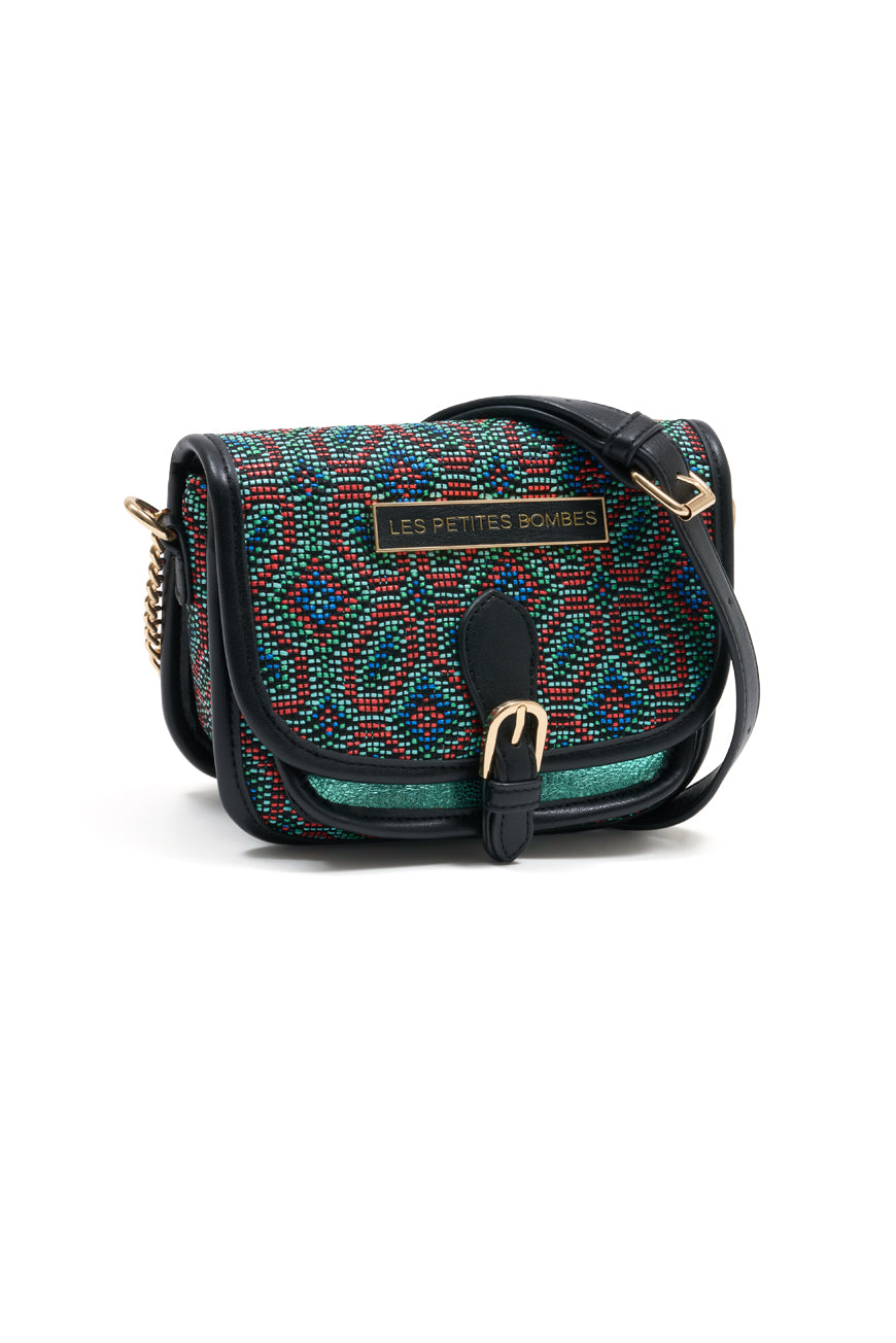 SAC BANDOULIERE MARGERY ETHNIC / TURQUOISE