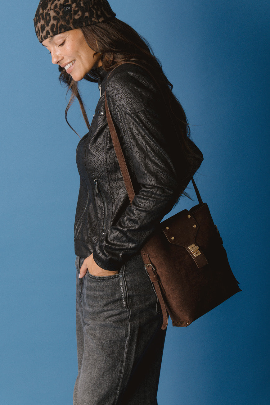 SAC BANDOULIERE PHEDRA CHOCO FOIL