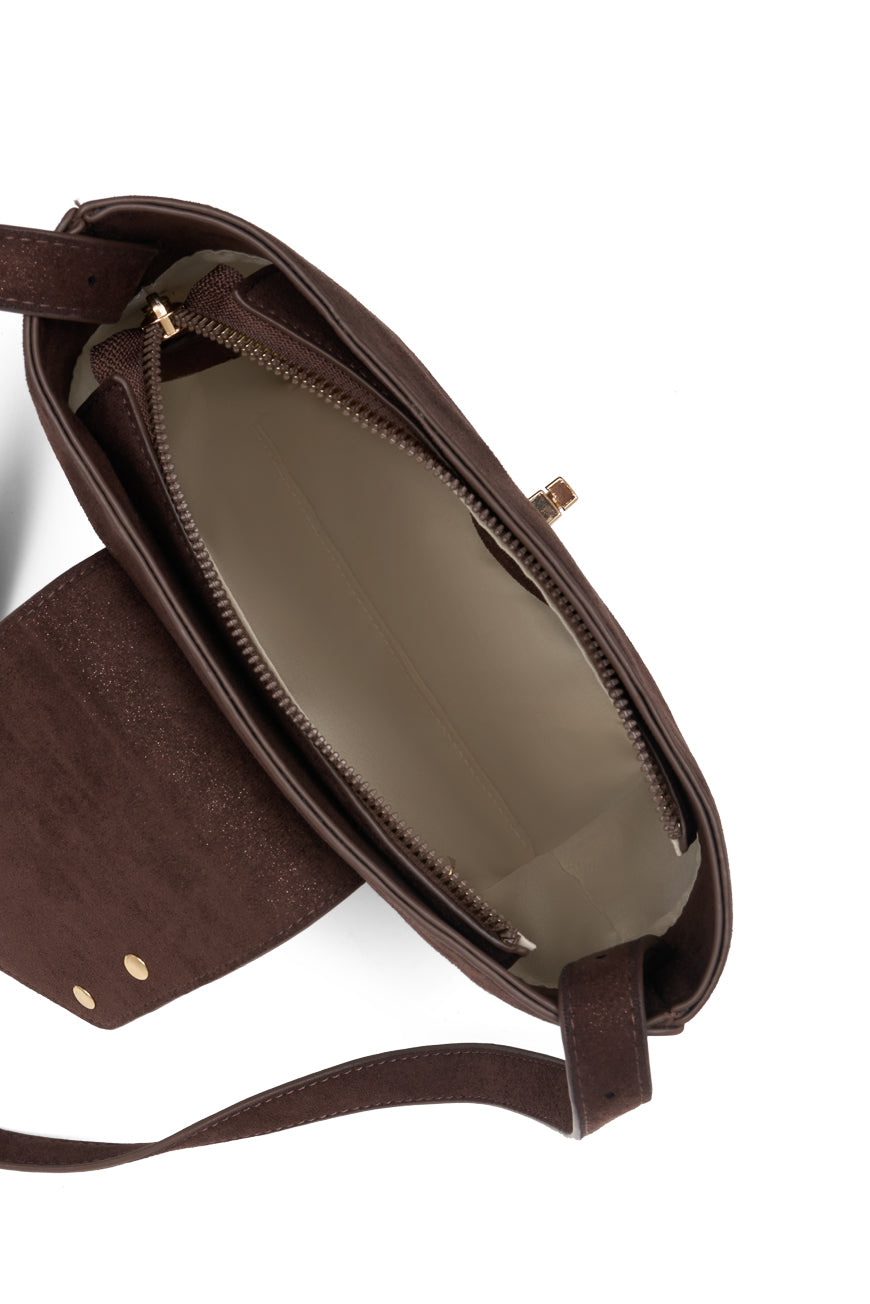 SAC BANDOULIERE PHEDRA CHOCO FOIL