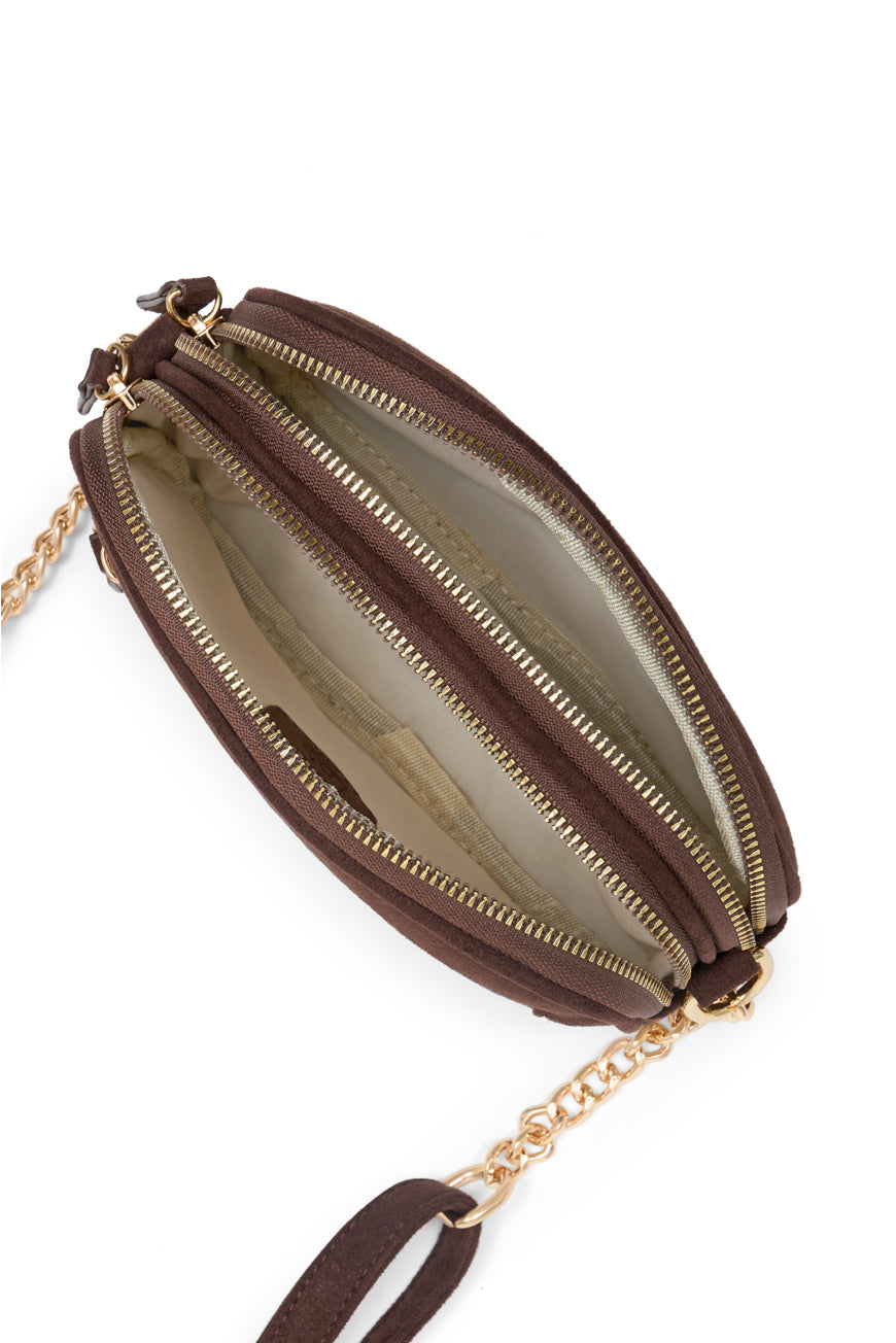 SAC BANDOULIERE ALBANE CHOCO FOIL