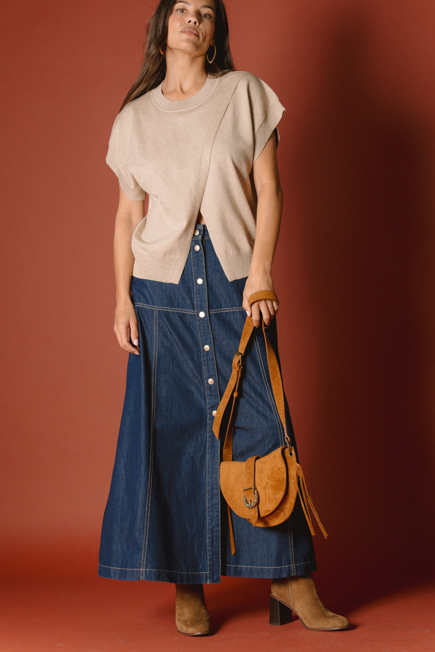 SAC BANDOULIERE PRIYA CAMEL