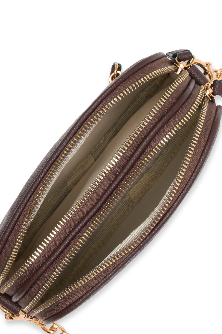 SAC BANDOULIERE ALBANE CHOCO