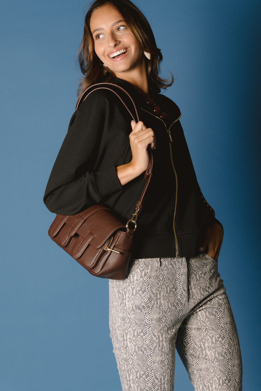 SAC BANDOULIERE PIE CHOCO