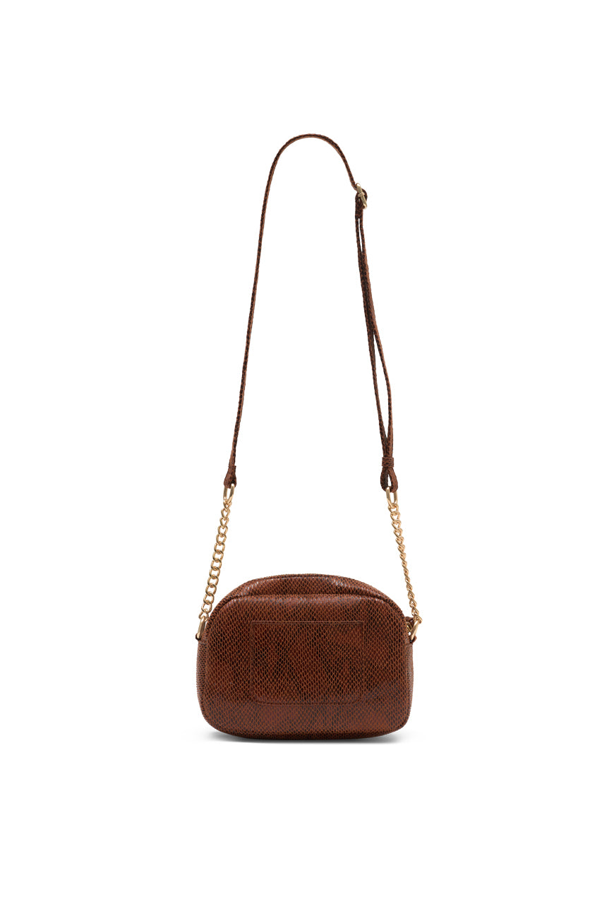 SAC BANDOULIERE FERIELLE BRUN PYTHON