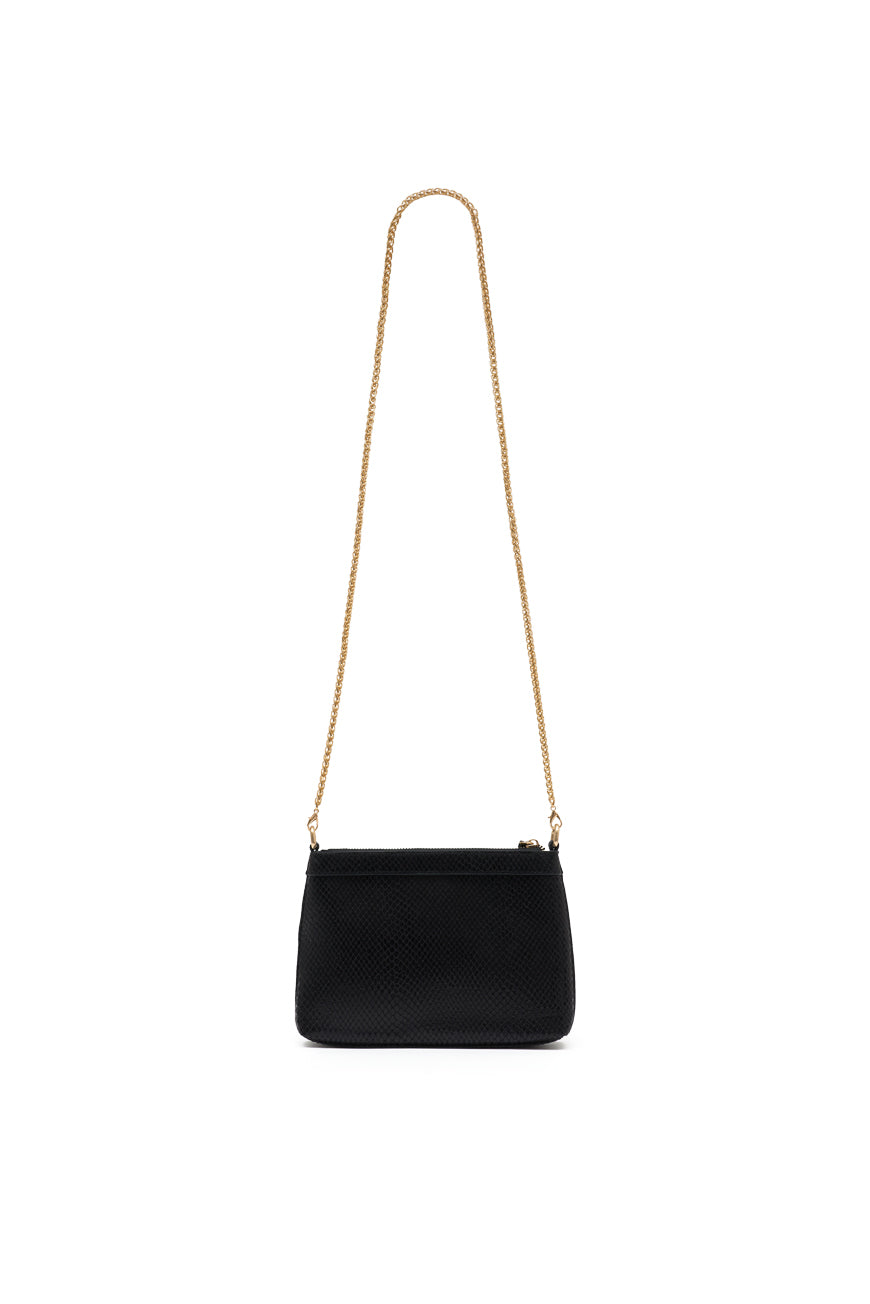 SAC BANDOULIERE LAINA NOIR PYTHON
