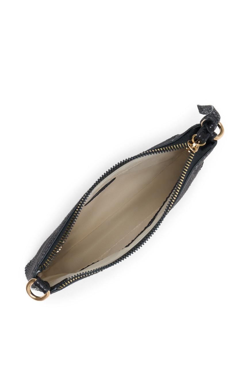 SAC BANDOULIERE LAINA NOIR PYTHON