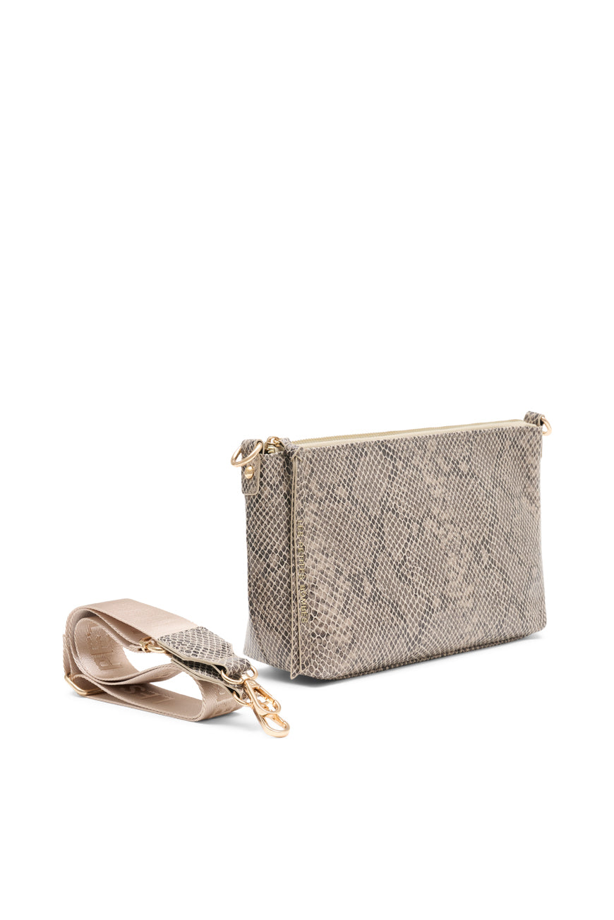 SAC BANDOULIERE MADISONE BEIGE PYTHON