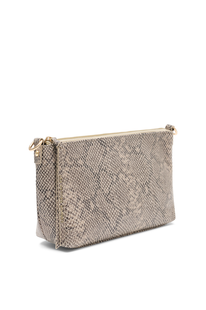 SAC BANDOULIERE MADISONE BEIGE PYTHON