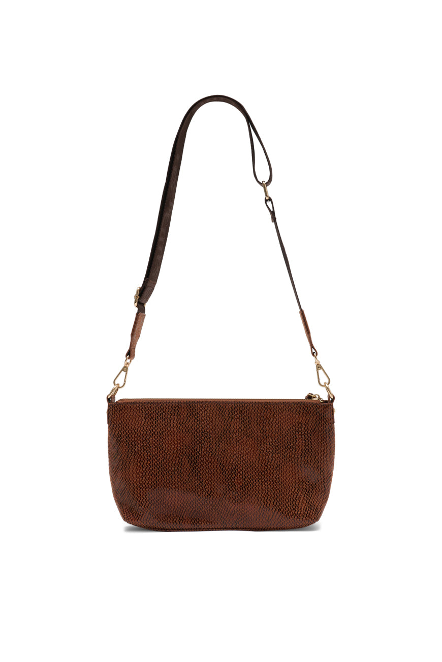 SAC BANDOULIERE MADISONE BRUN PYTHON