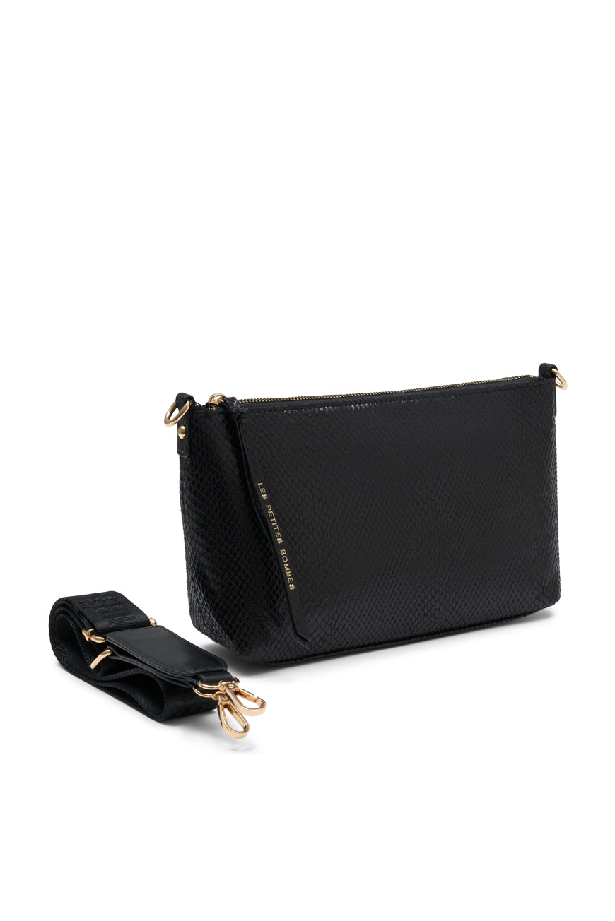 SAC BANDOULIERE MADISONE NOIR PYTHON