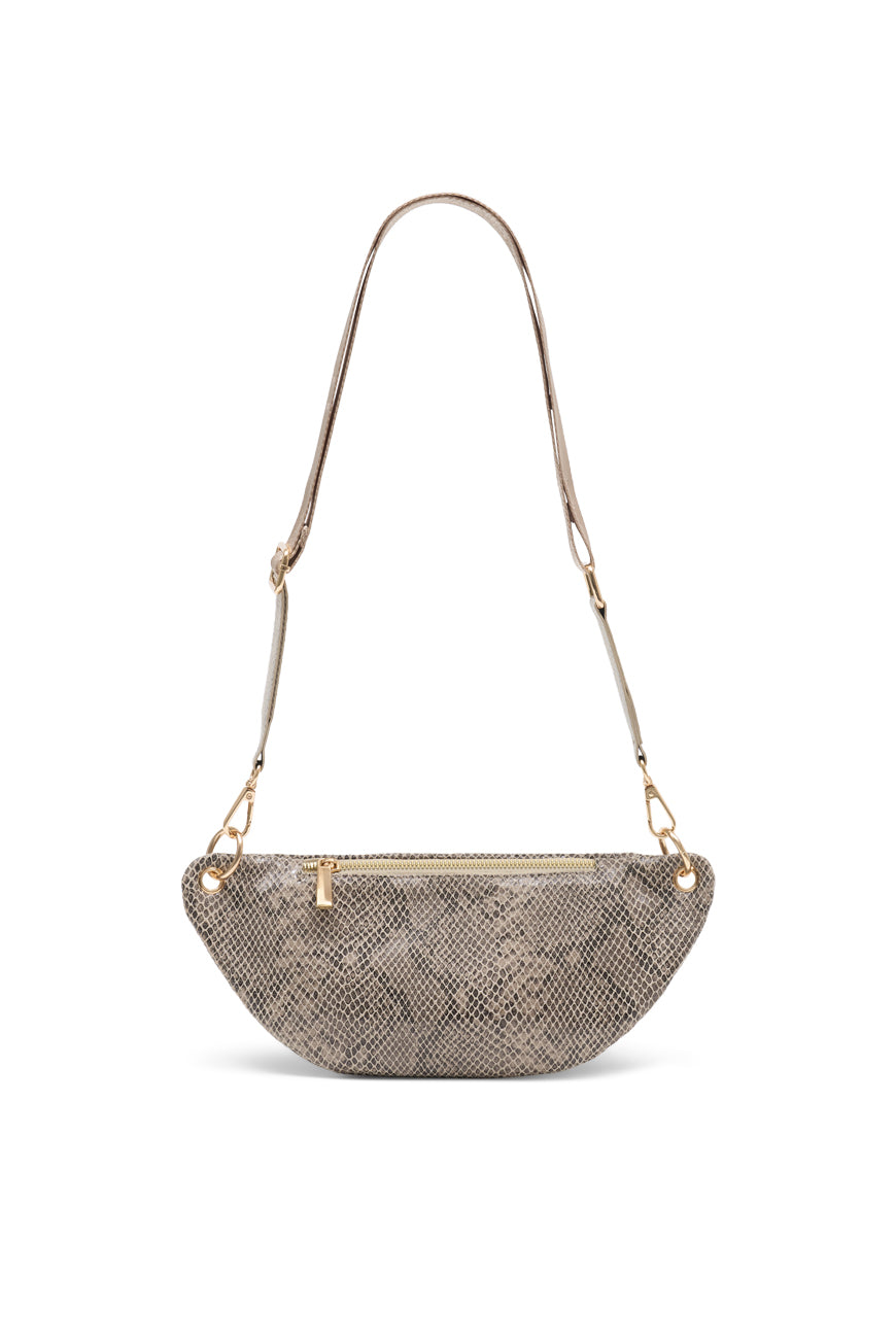 SAC BANANE MAINA BEIGE PYTHON
