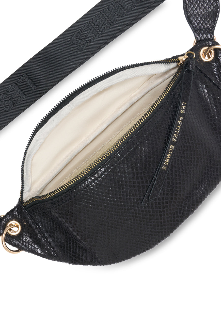 SAC BANANE MAINA NOIR PYTHON