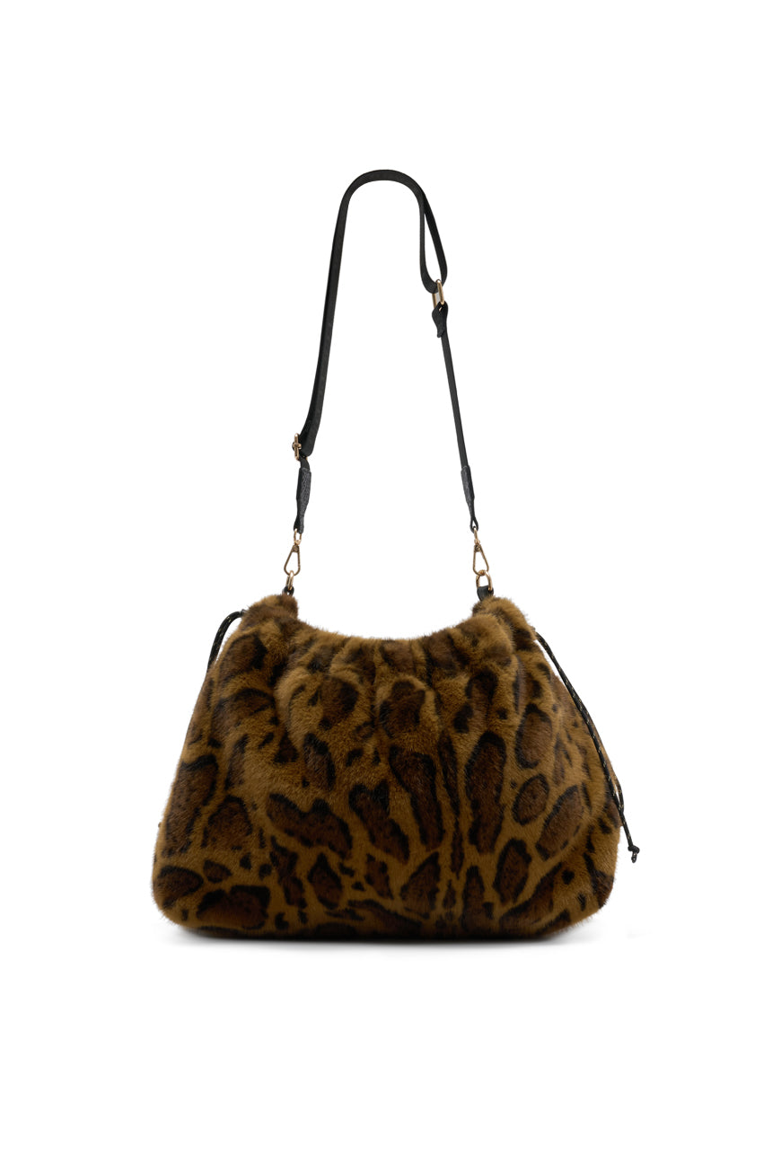 SAC BANDOULIERE PYRENEE PRINT LEOPARD