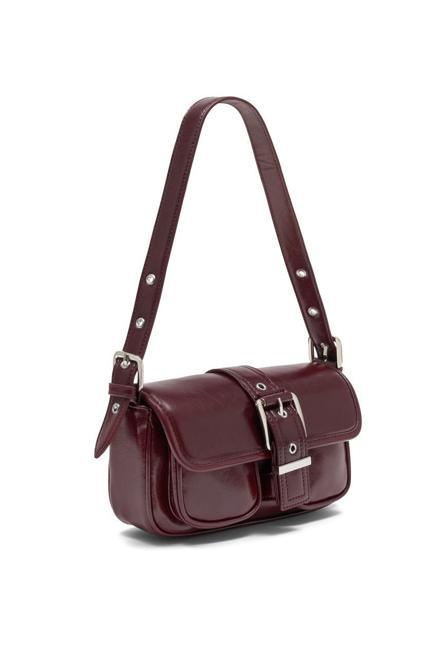 SAC BANDOULIERE PRUNE BORDEAUX