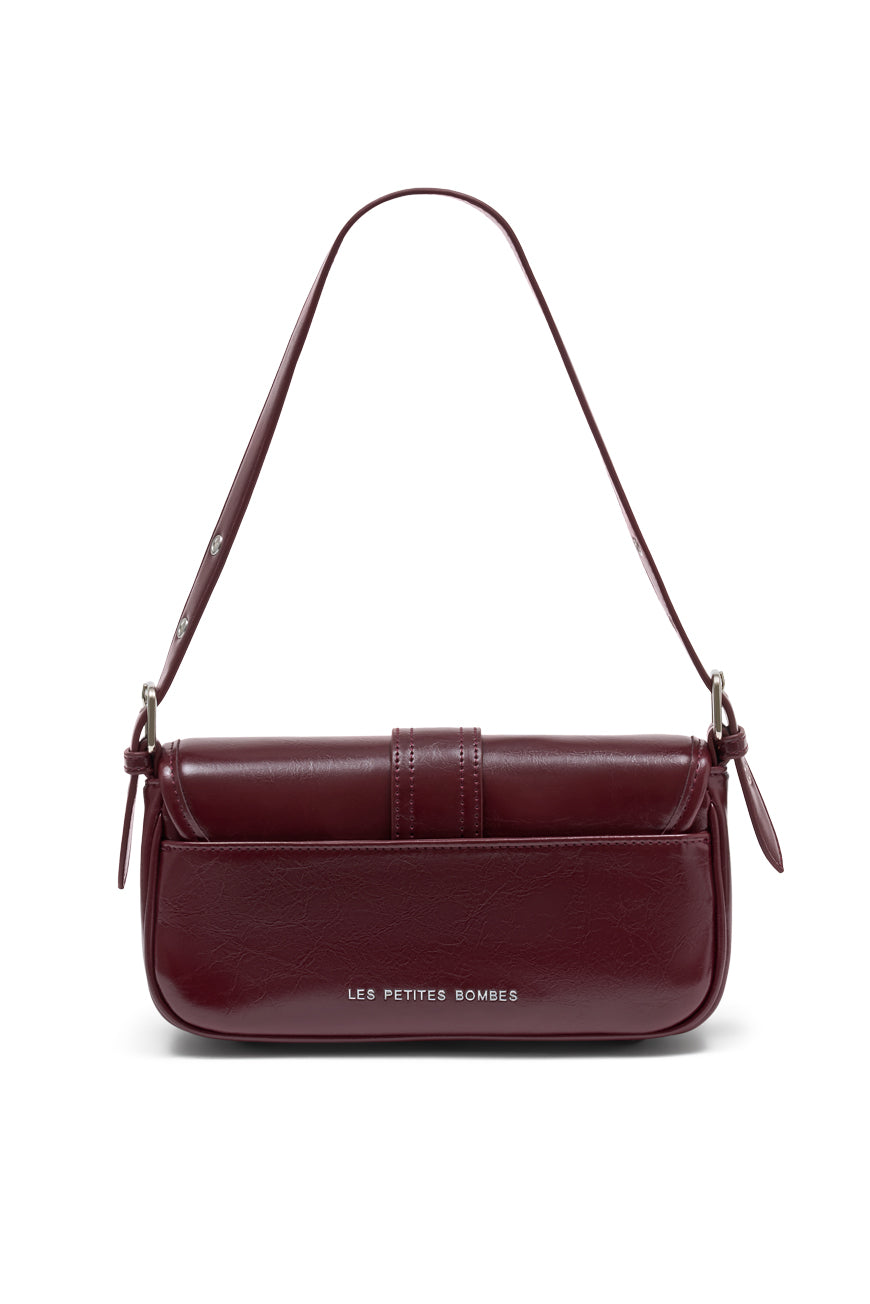 SAC BANDOULIERE PRUNE BORDEAUX