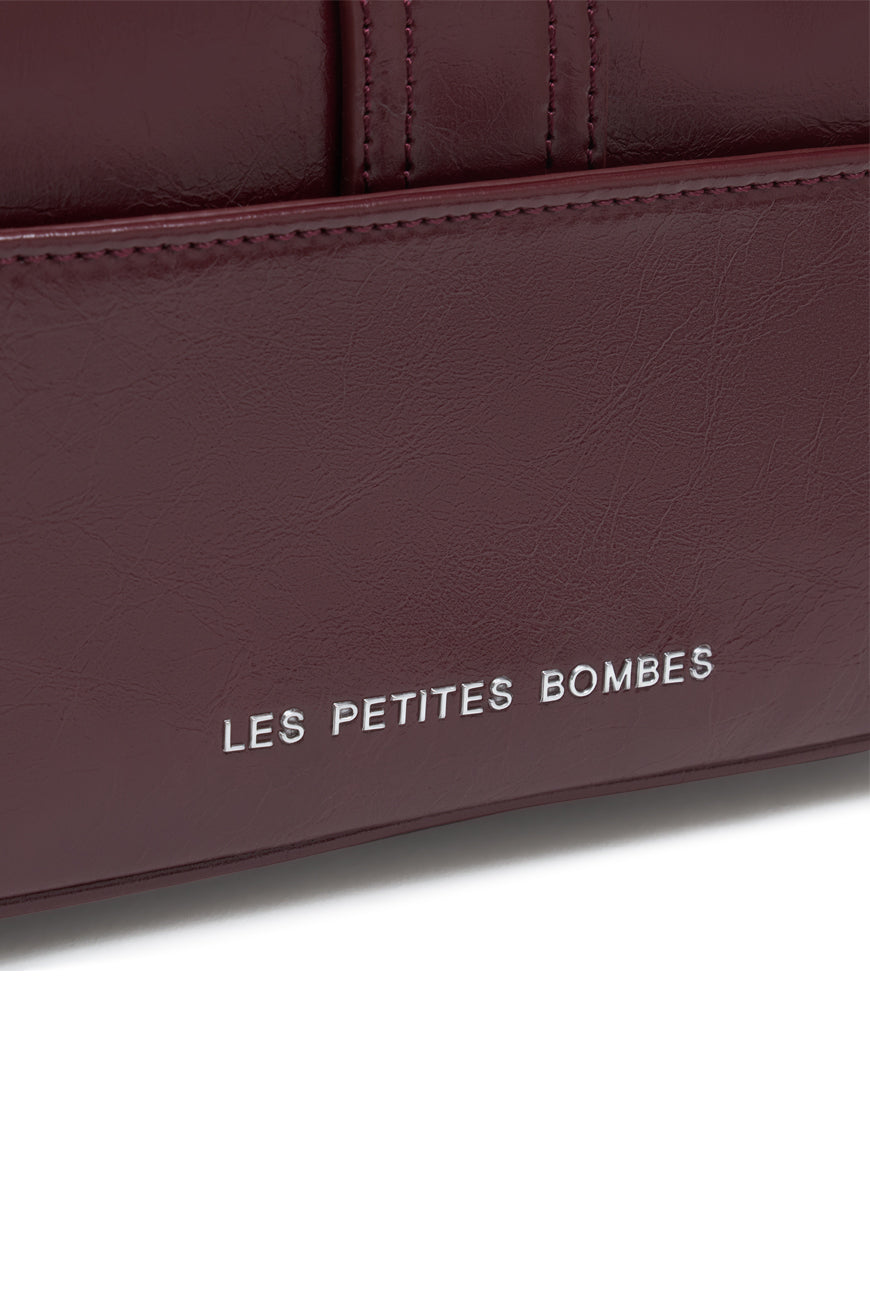 SAC BANDOULIERE PRUNE BORDEAUX