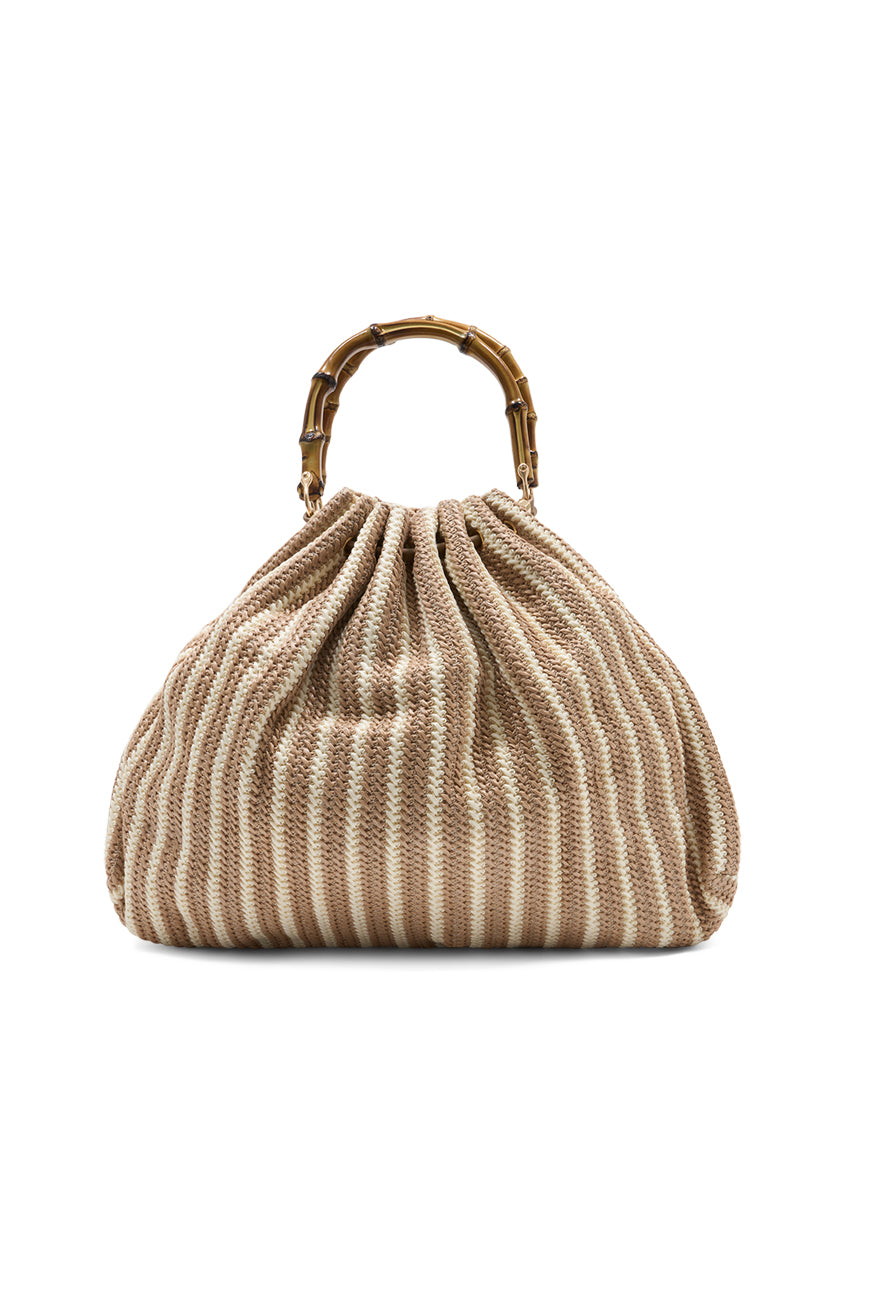 SAC A MAIN NAJMA RAYURES BLANCHES