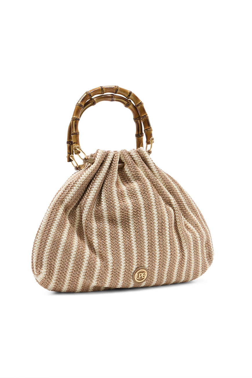 SAC A MAIN NAJEH RAYURES BLANCHES