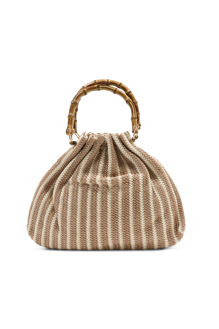SAC A MAIN NAJEH RAYURES BLANCHES