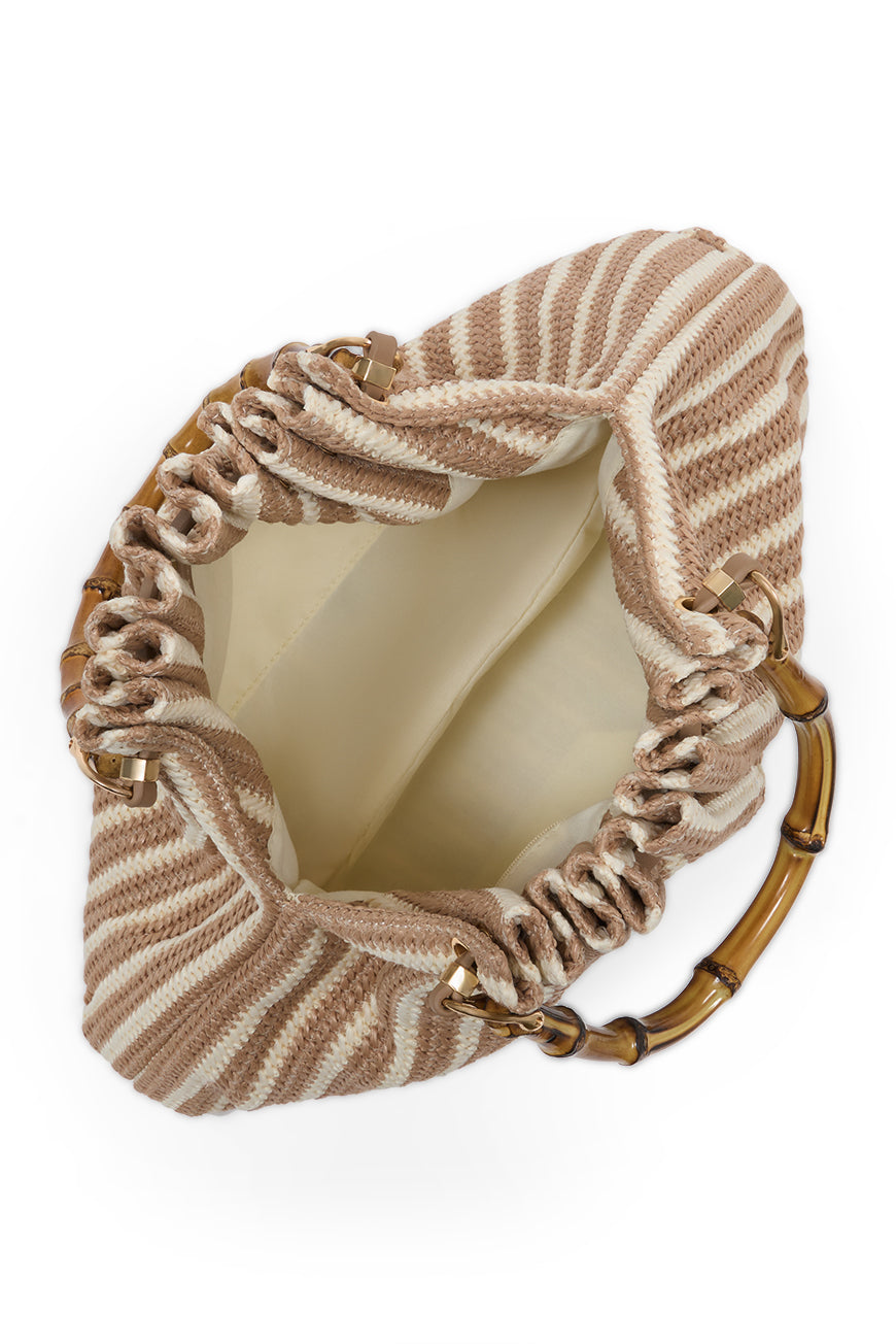 SAC A MAIN NAJEH RAYURES BLANCHES