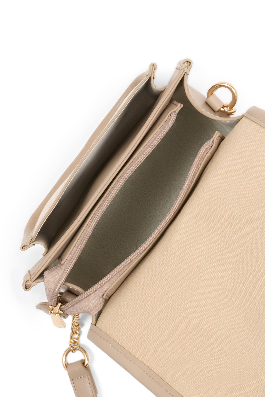 SAC BANDOULIERE MARGERY BEIGE / DORE