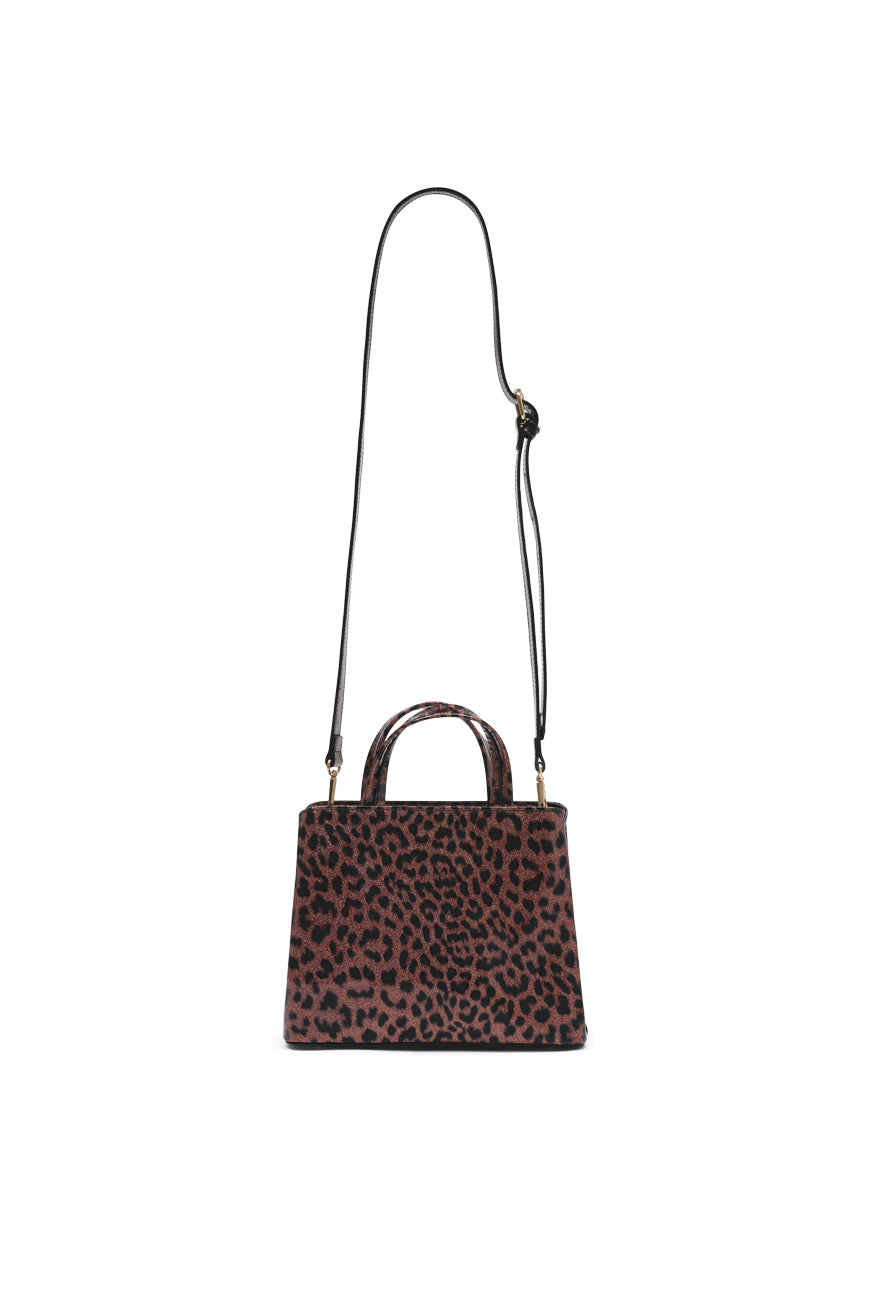 SAC A MAIN GALIA PRINT LEOPARD ROSE