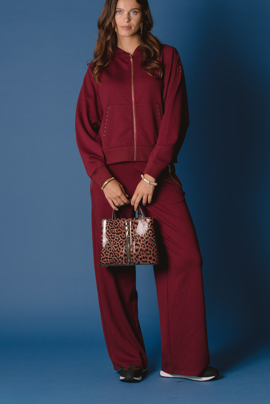 SAC A MAIN GALIA PRINT LEOPARD ROSE