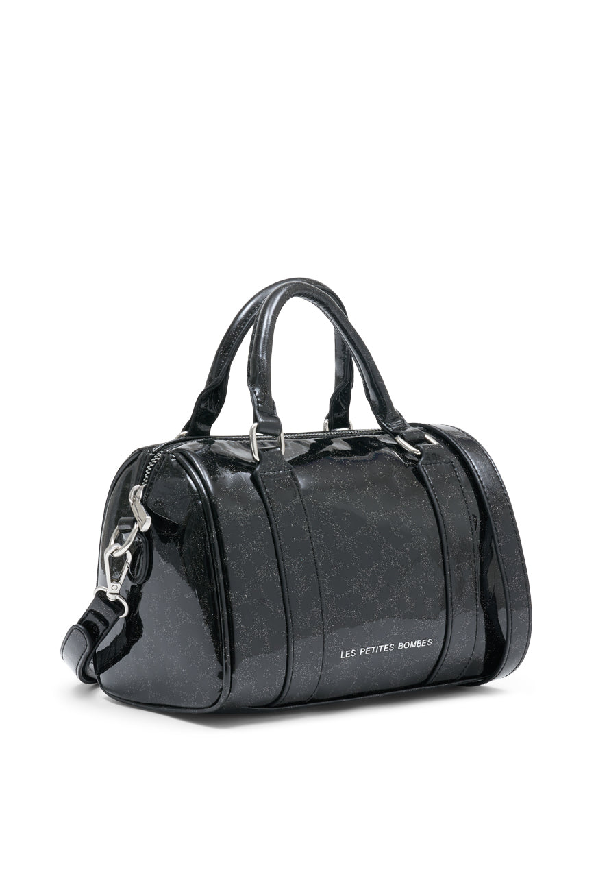 SAC A MAIN PRINCESSE PRINT LEOPARD NOIR
